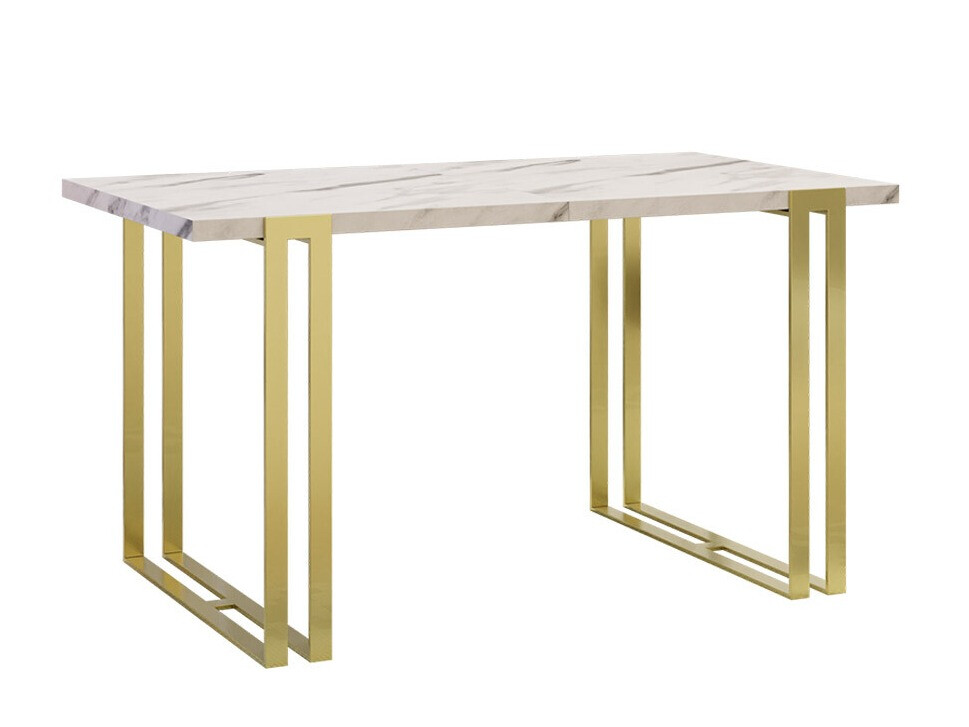 Tafel Comfivo Sors (Wit Marmuro + Gouden)