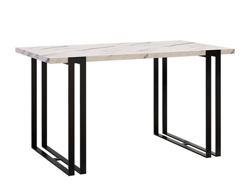 Tafel Comfivo Sors (Wit Marmuro + Zwart)