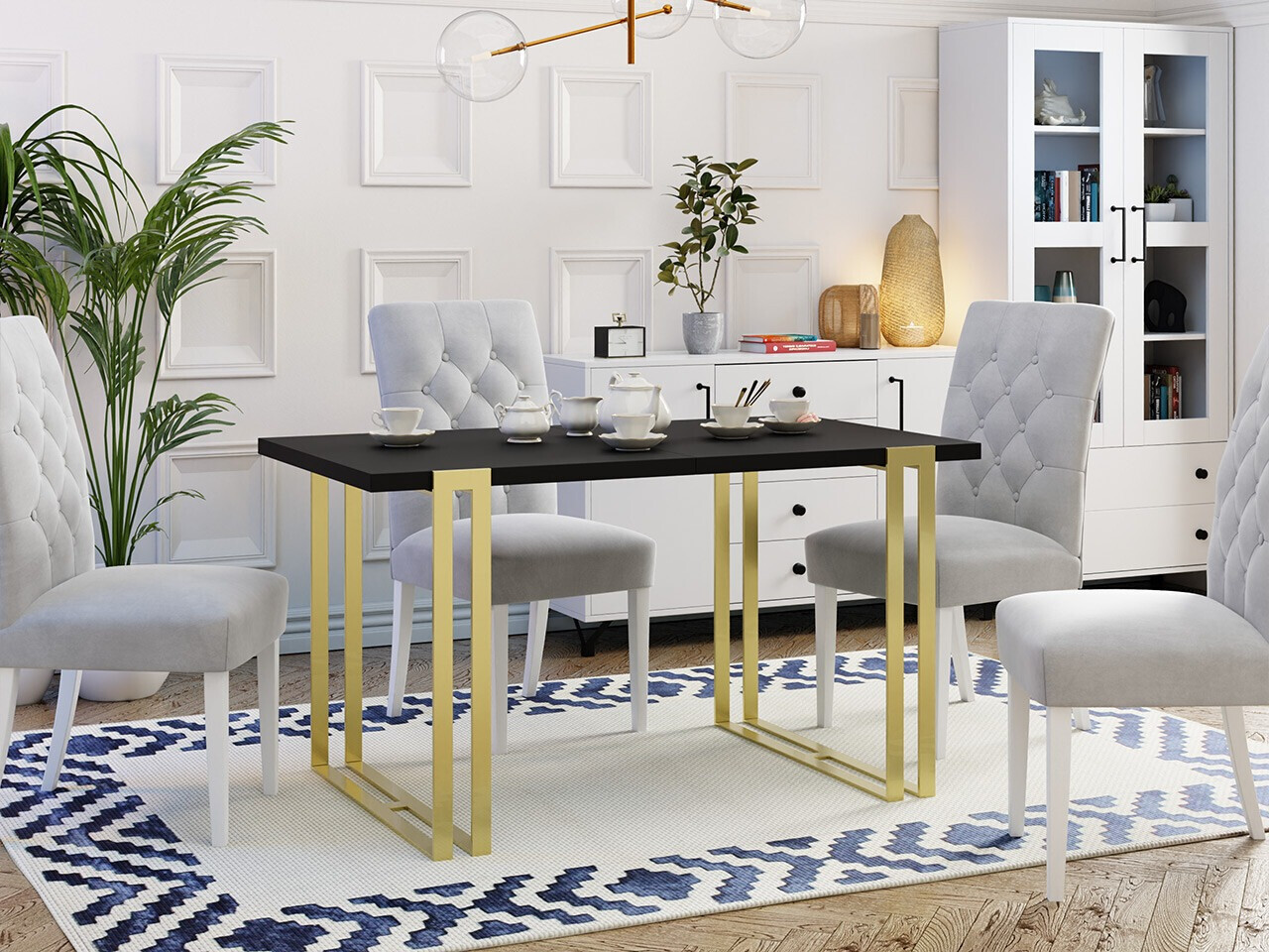 Tafel Comfivo Sors (Zwart + Gouden)