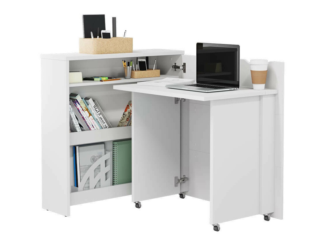 Hoekbureau Concept Pro Lenart II (Wit + Glanzend wit)
