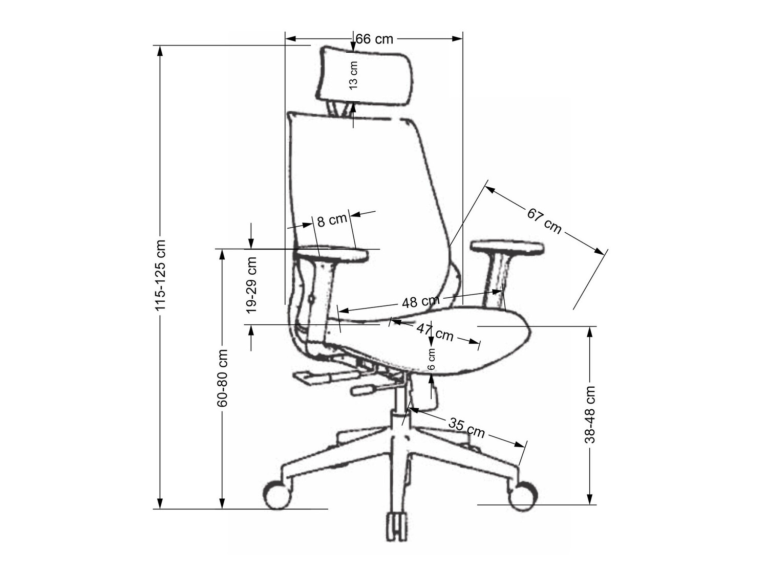 Bureaustoel Houston 1417