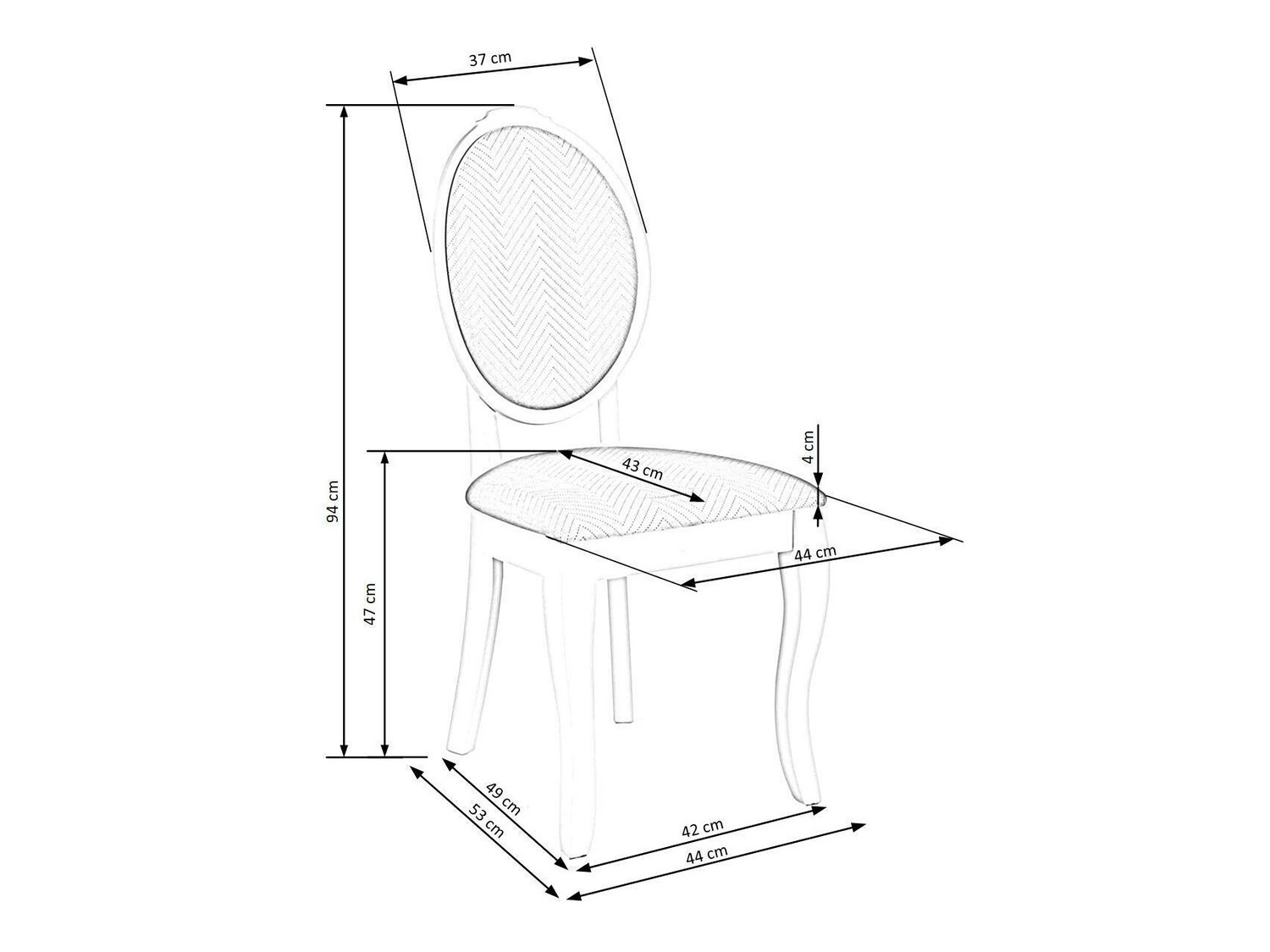 Stoel Houston 986 (Zwart + Beige)