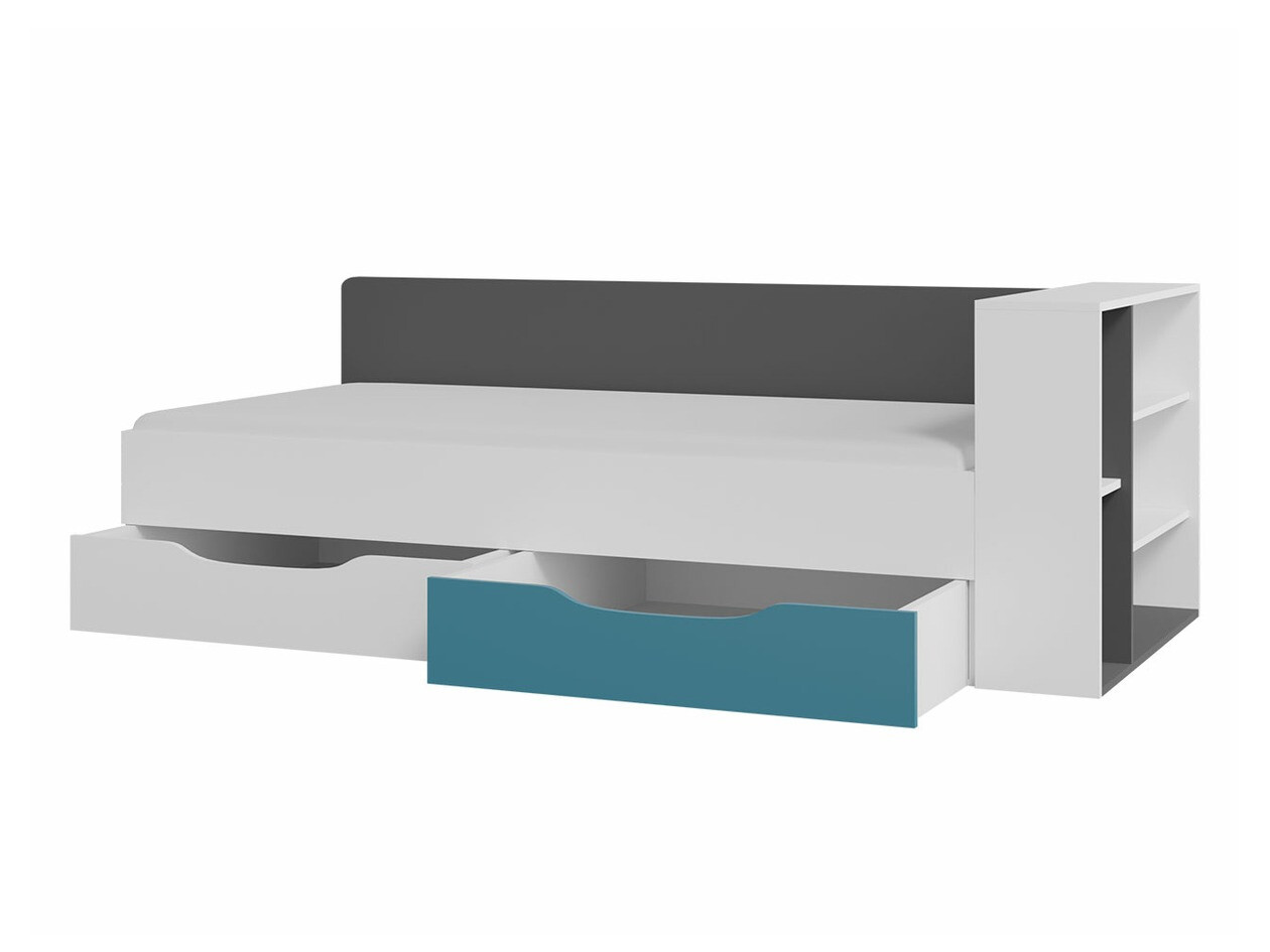 Bed Omaha F124 (Grafiet + Grijs)