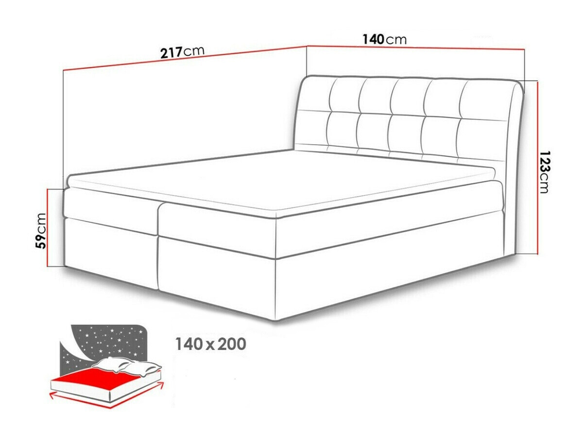 Boxspring Campania (Soft 029)