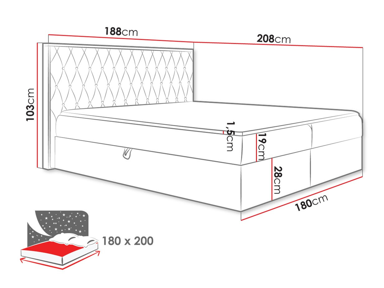 Boxspring Navis II (Twist 23)