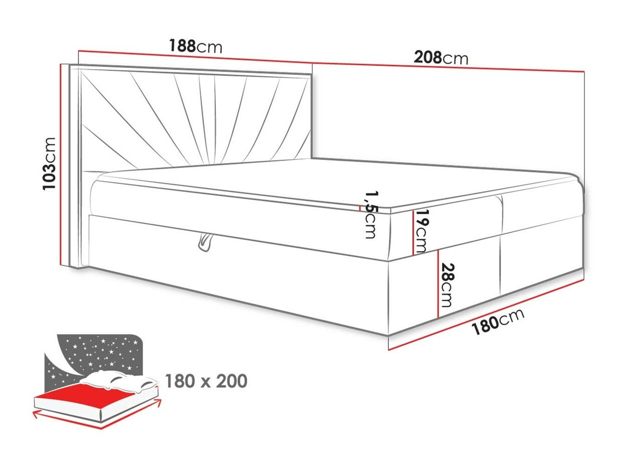 Boxspring Navis (Faro 16)