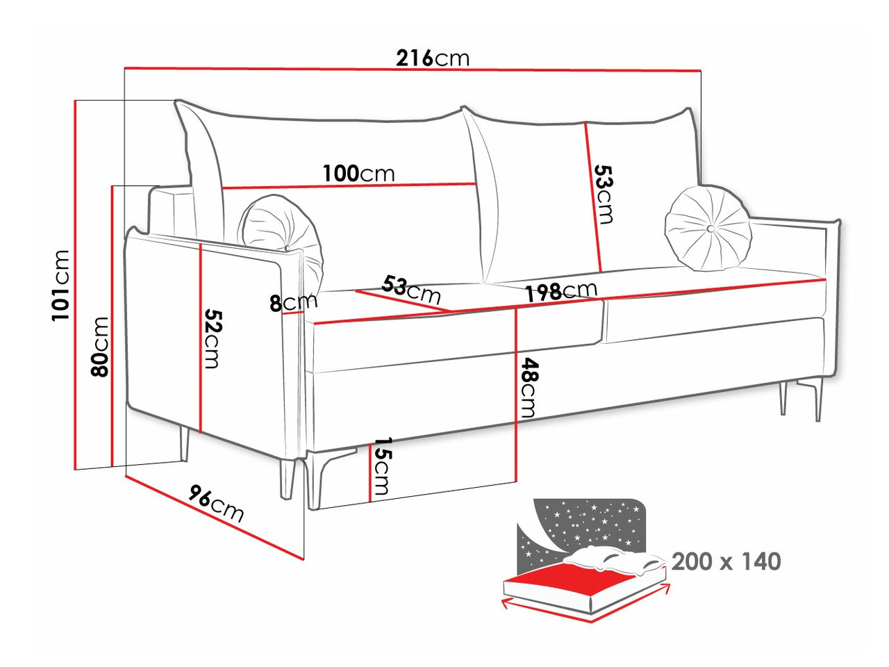 Slaapbank Clovis 103 (Manila 02)