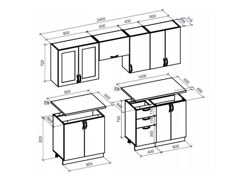 Keukenset Houston 1429