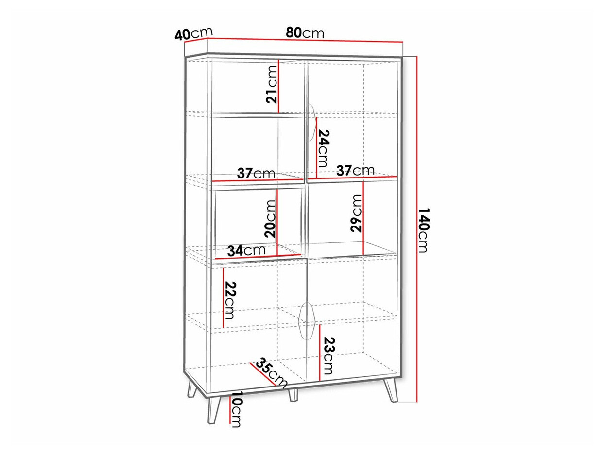 Boekenkast Domvera 105