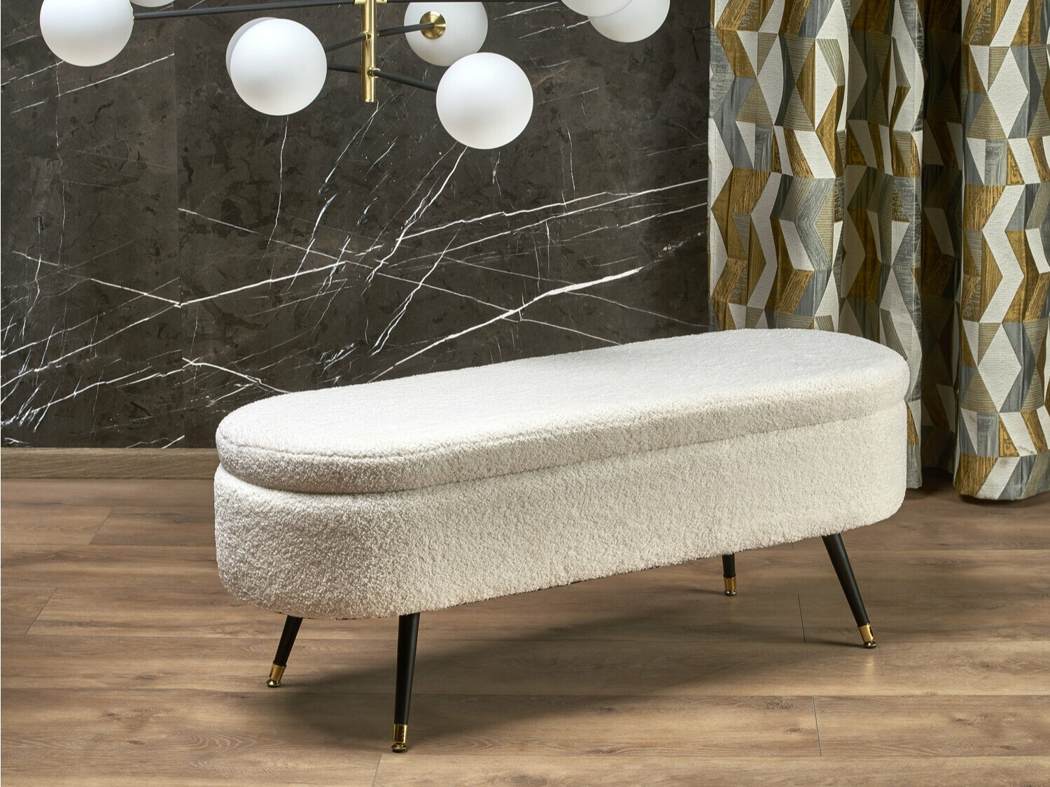 Gestoffeerde hocker Houston 1446