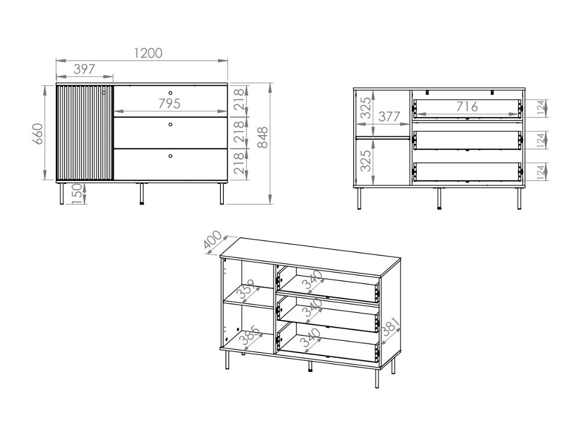 Ladekast Marmeli 104