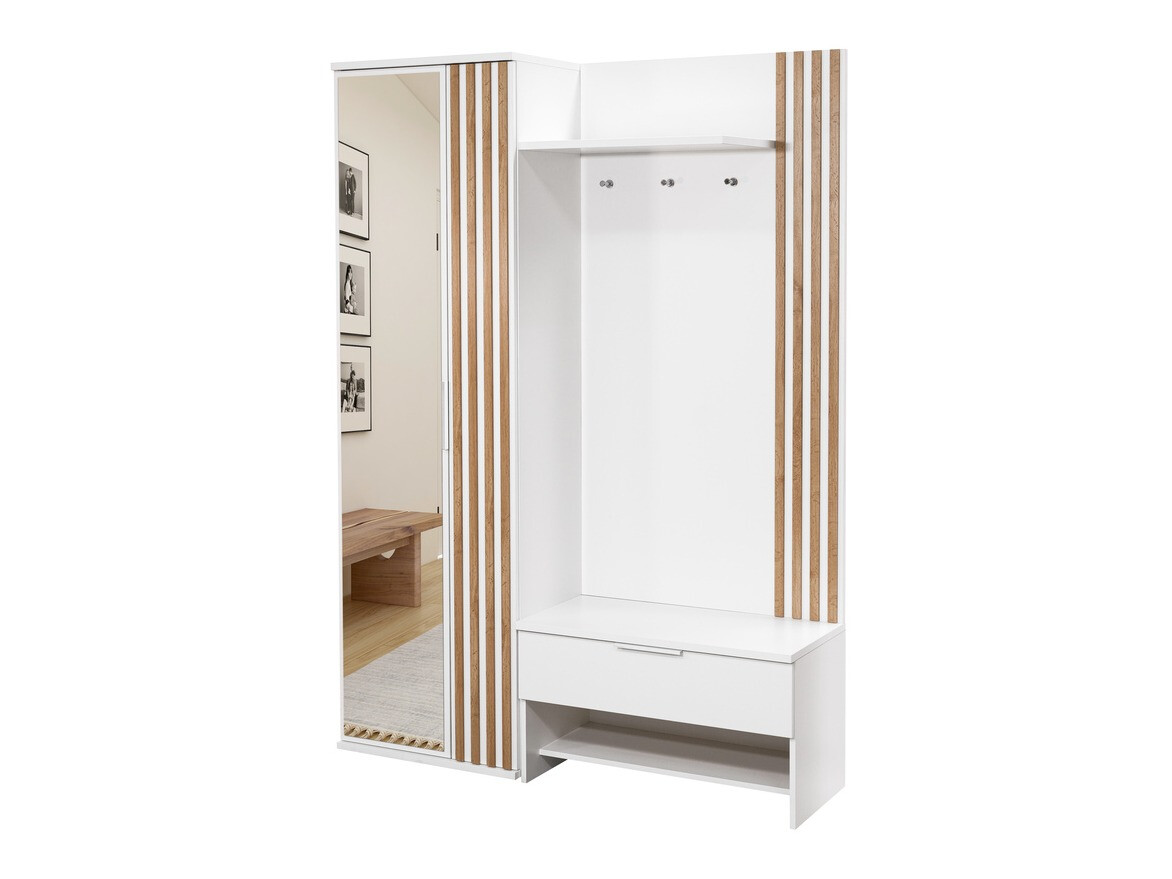 Gangmeubelset Honolulu 161 (Wit + Wotan eik)