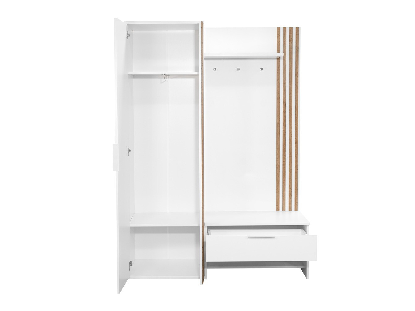 Gangmeubelset Honolulu 161 (Wit + Wotan eik)