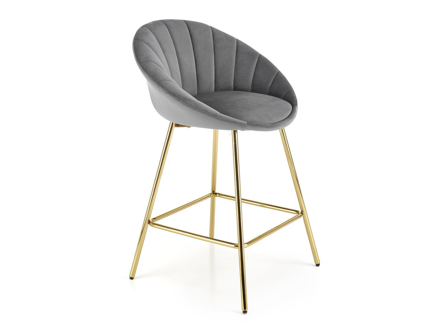 Barkruk Houston 1461 (Grijs + Gouden)