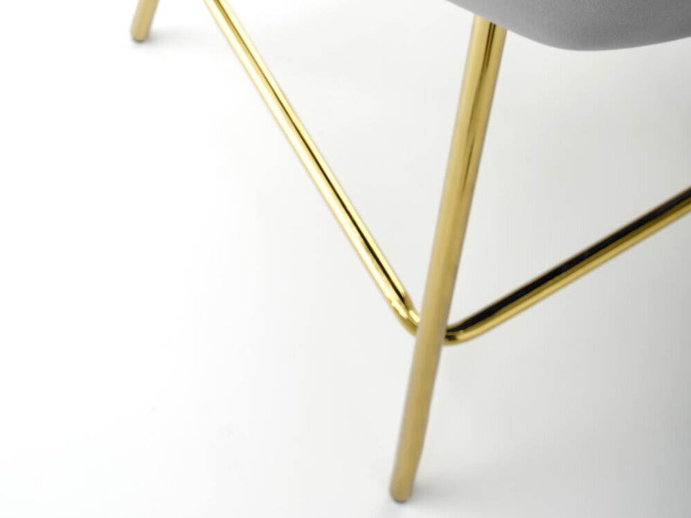 Barkruk Houston 1461 (Grijs + Gouden)