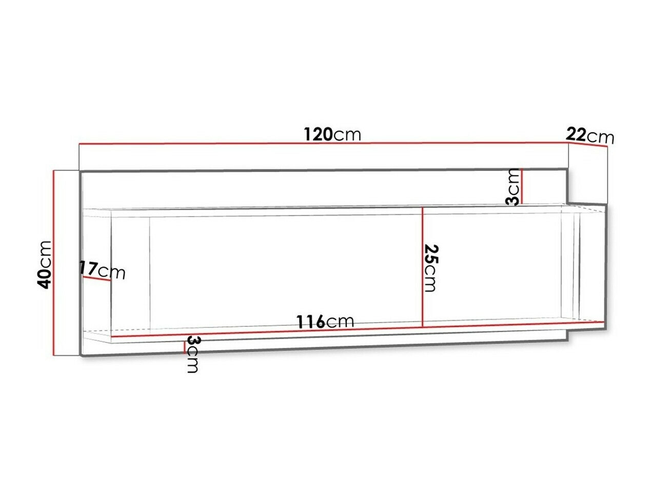 Wandplank Etrmona 111