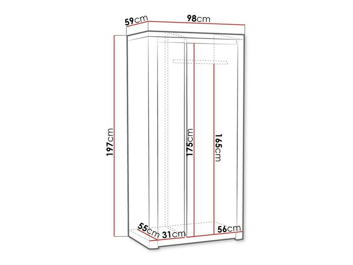Kledingkast Etrmona 100