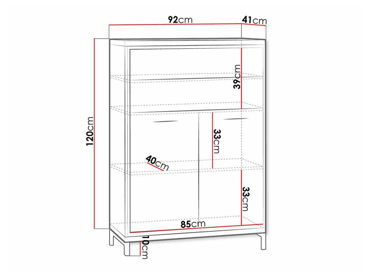 Ladekast Etrmoni 103 (Licht hout + Eiken)