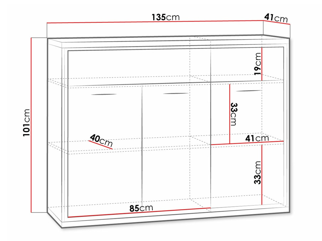 Ladekast Etrmoni 104 (Licht hout)