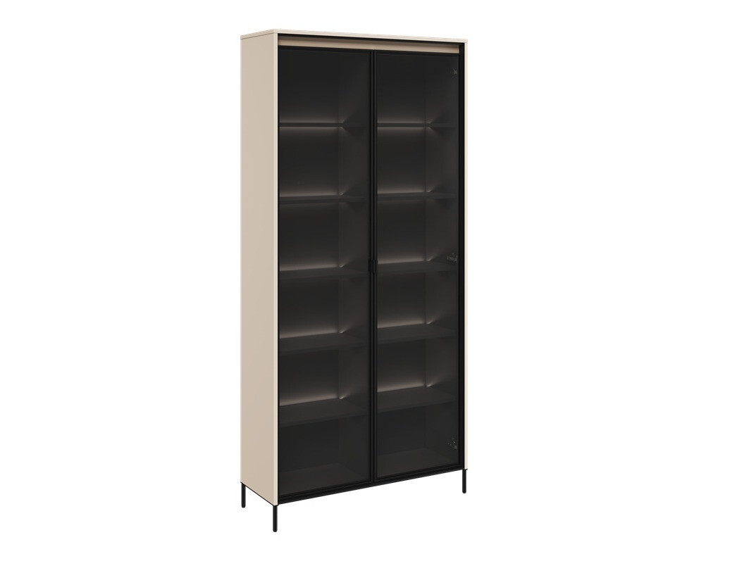 Boekenkast Fernolu 106 (Beige + Zwart)