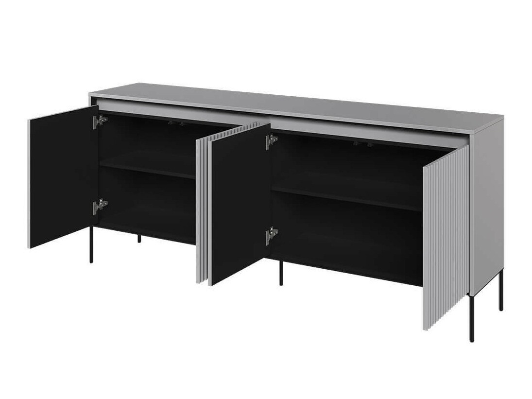 Dressoir Fernolu 103 (Grijs + Zwart)