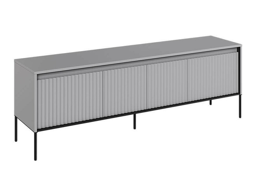 TV-meubel Fernolu 104 (Grijs + Zwart)