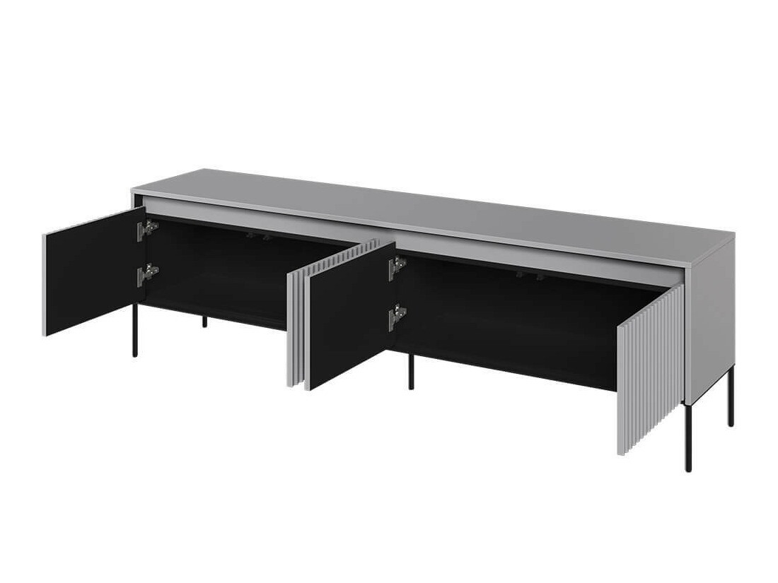 TV-meubel Fernolu 105 (Grijs + Zwart)