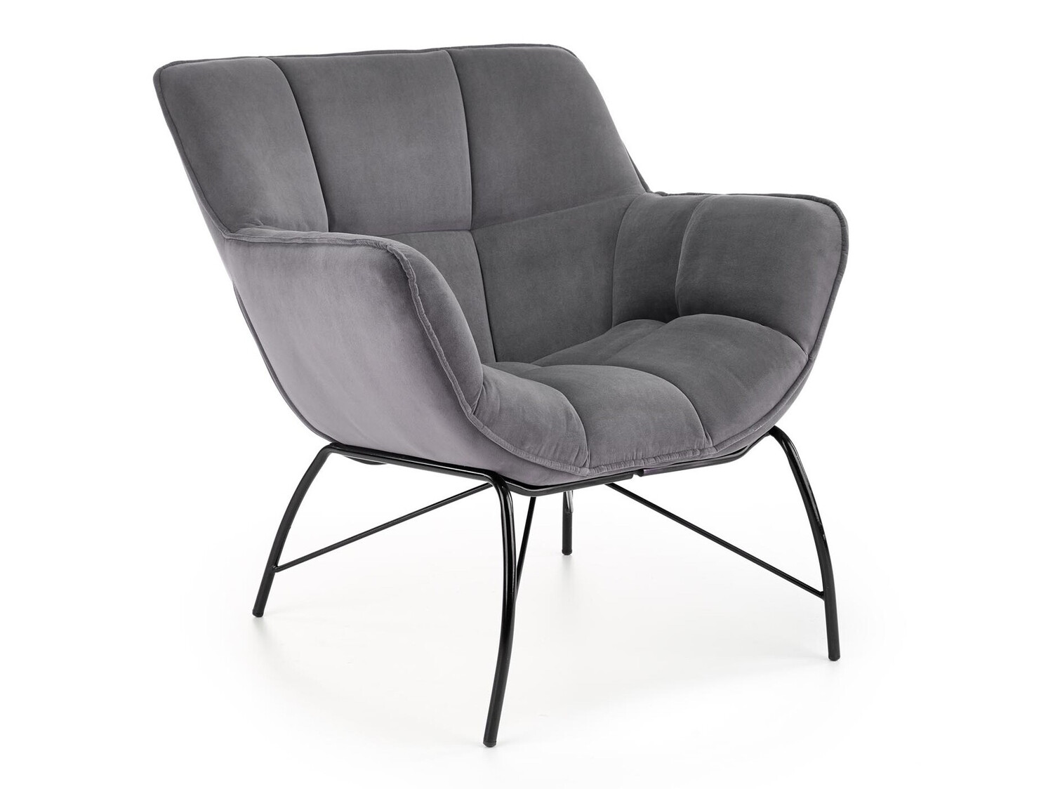 Fauteuil Houston 1485 (Grijs + Zwart)
