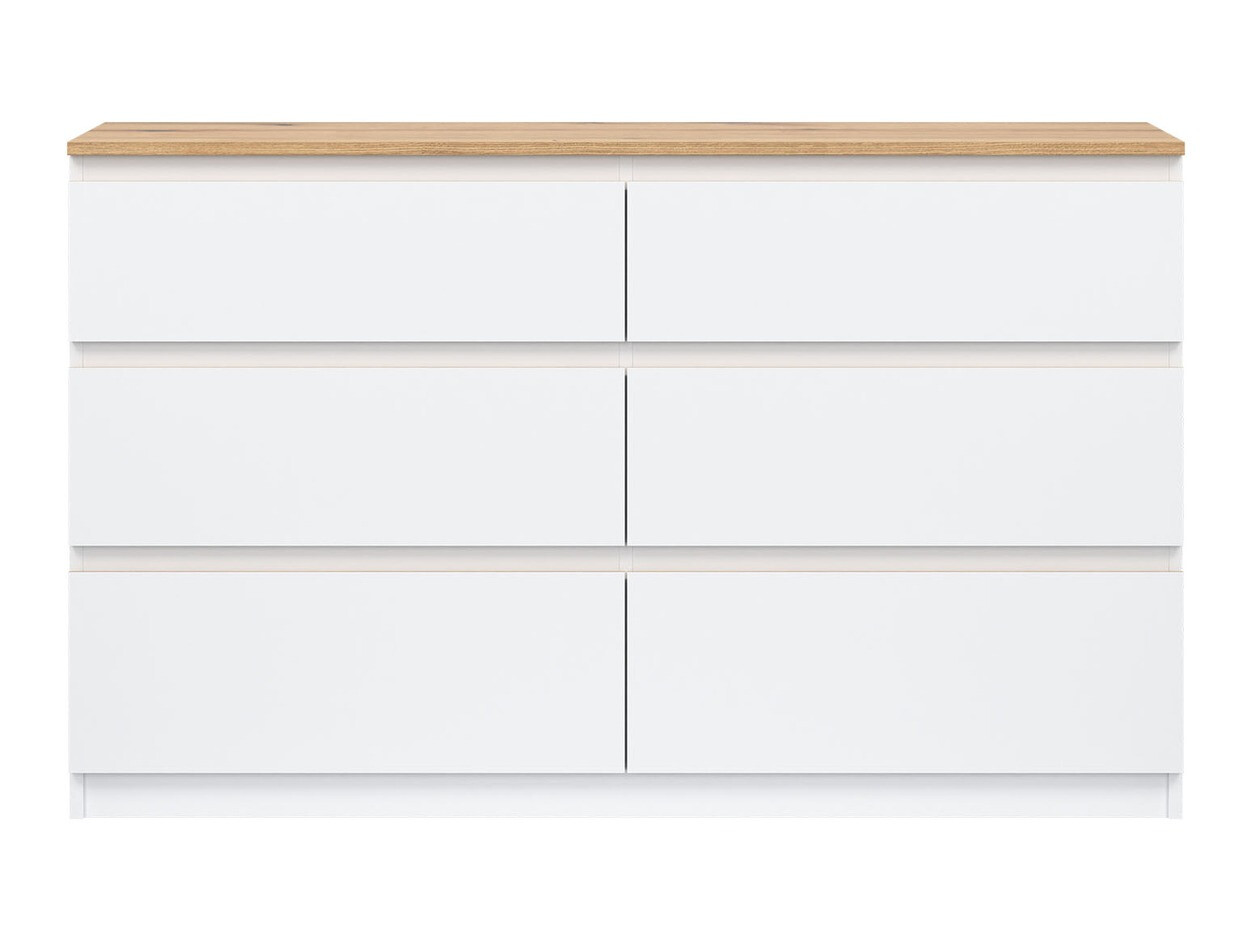 Ladekast Catelbi 102 (Wit + Eiken)