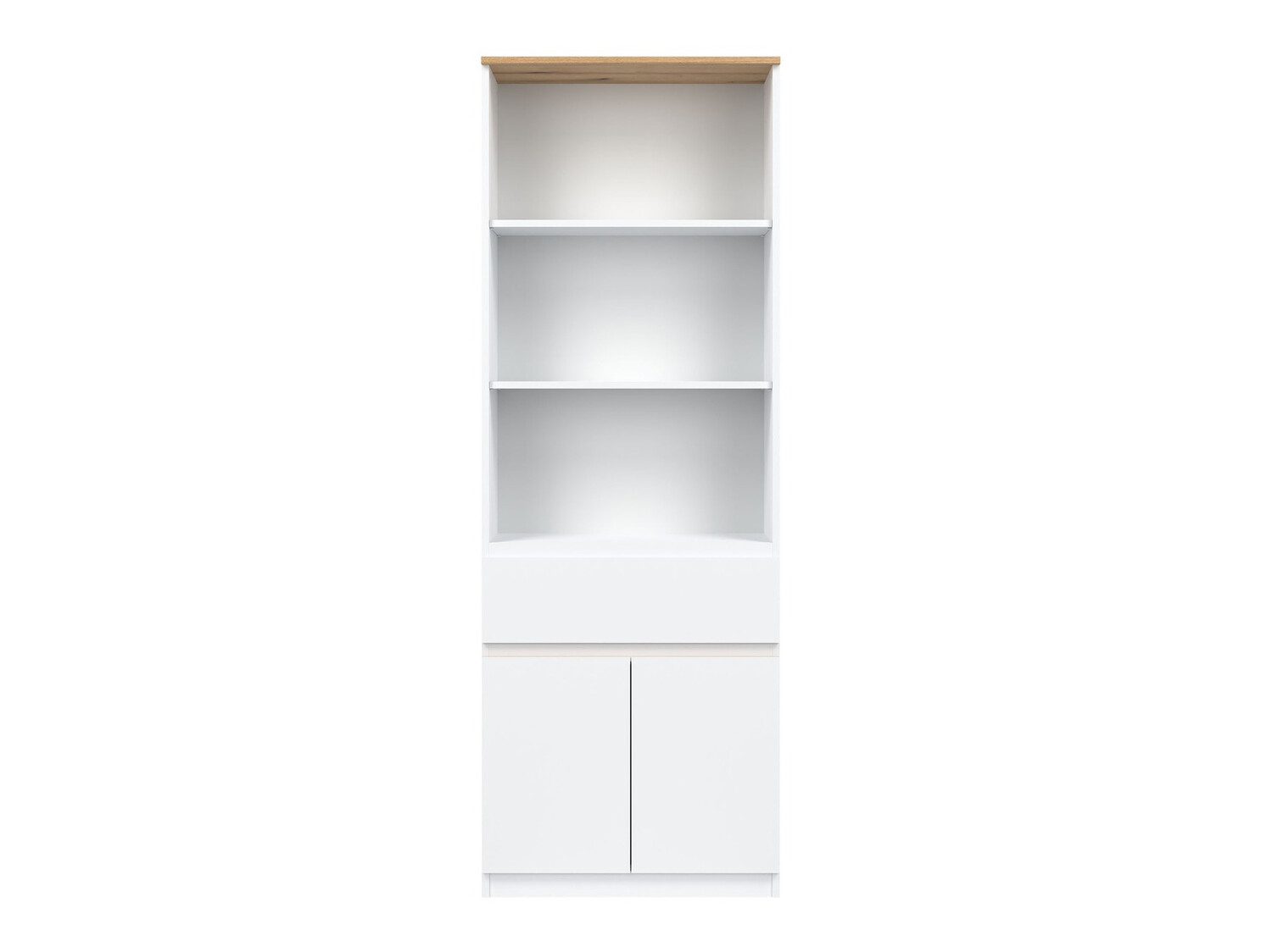 Boekenkast Catelbi 106 (Wit + Eiken)