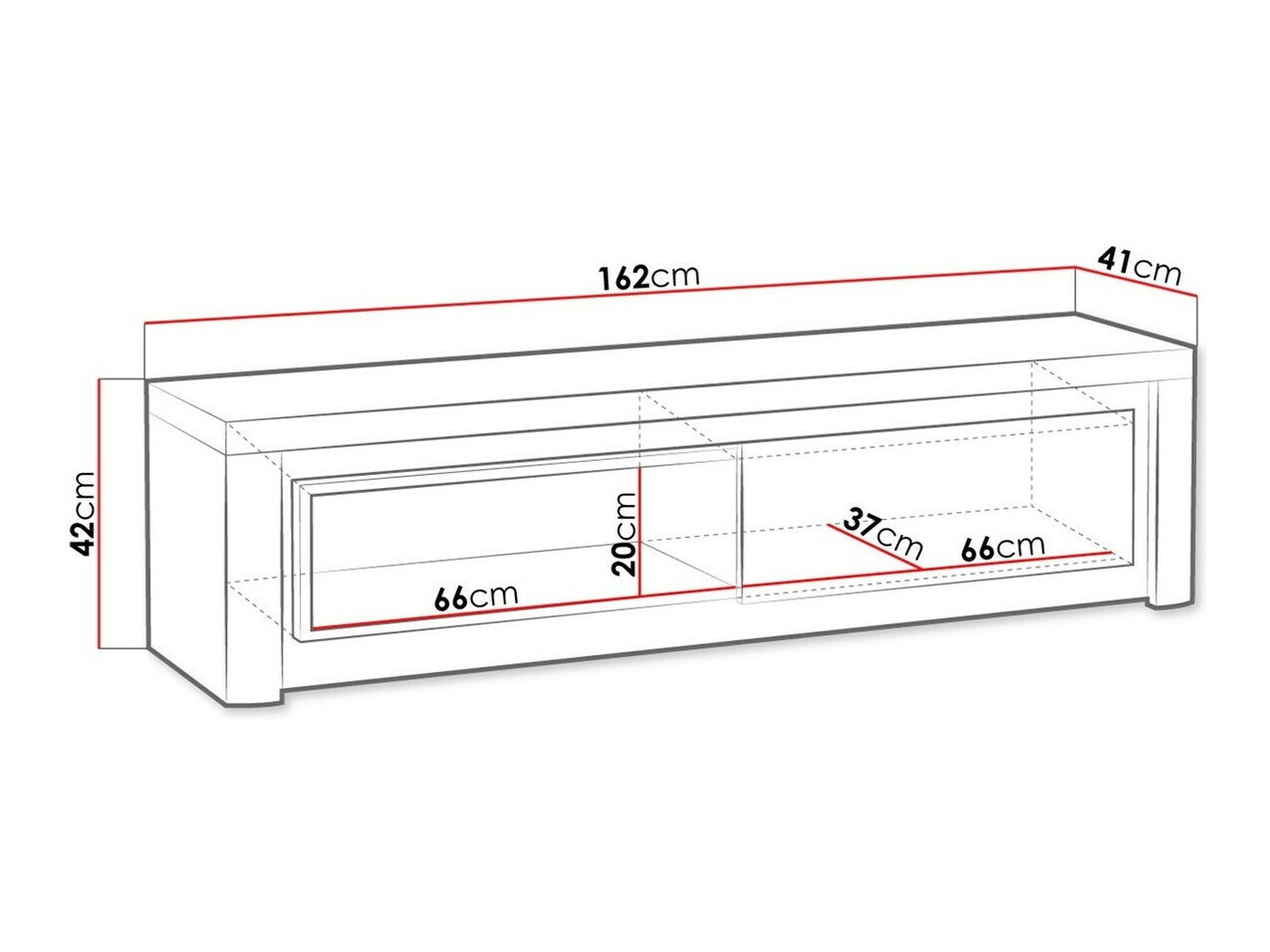 TV-meubel Etrmona 108
