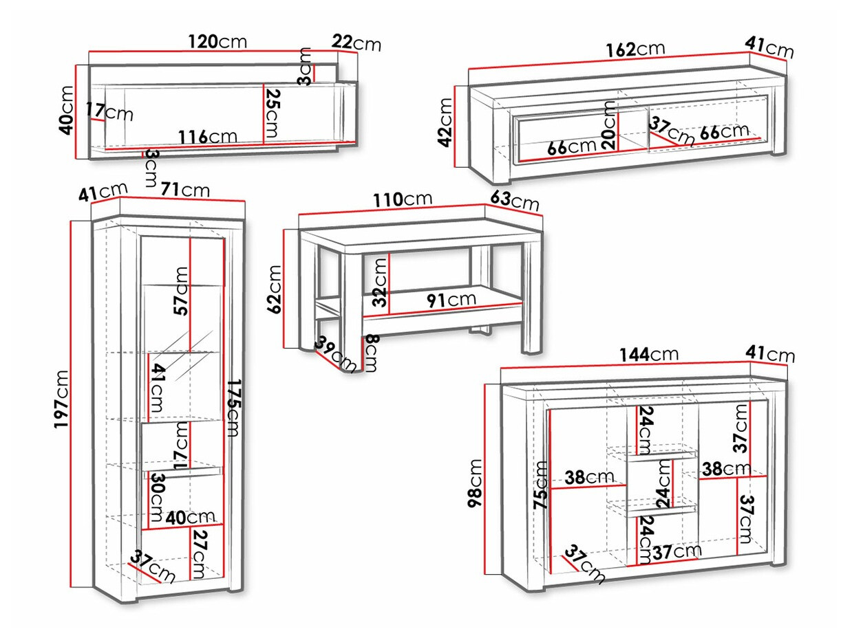 Woonkamerset Etrmona 117