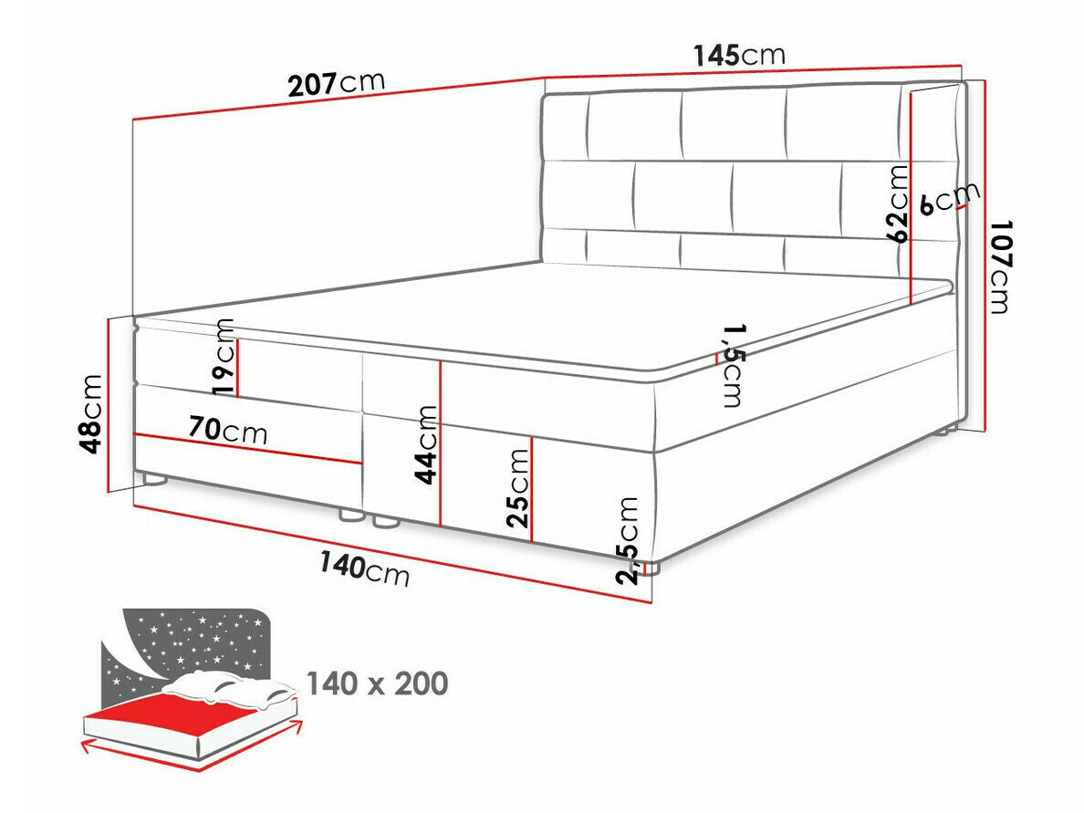 Boxspring Memphis 103 (Itaka 11)