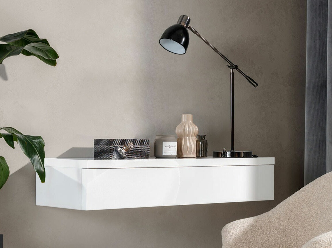 Kaptafel Delpher (Wit + Glanzend wit)