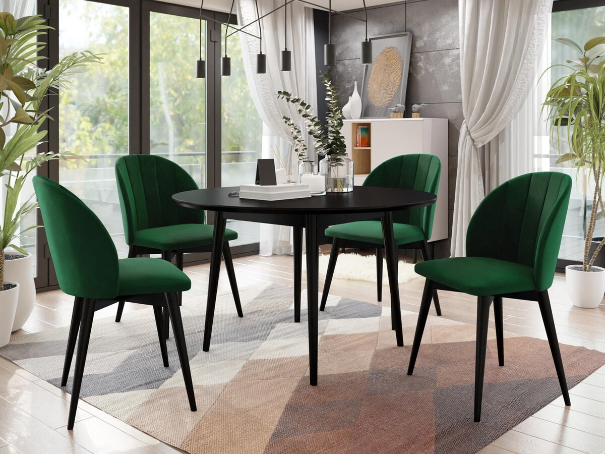 Stoel Racine 104 (Zwart + Magic Velvet 2225)