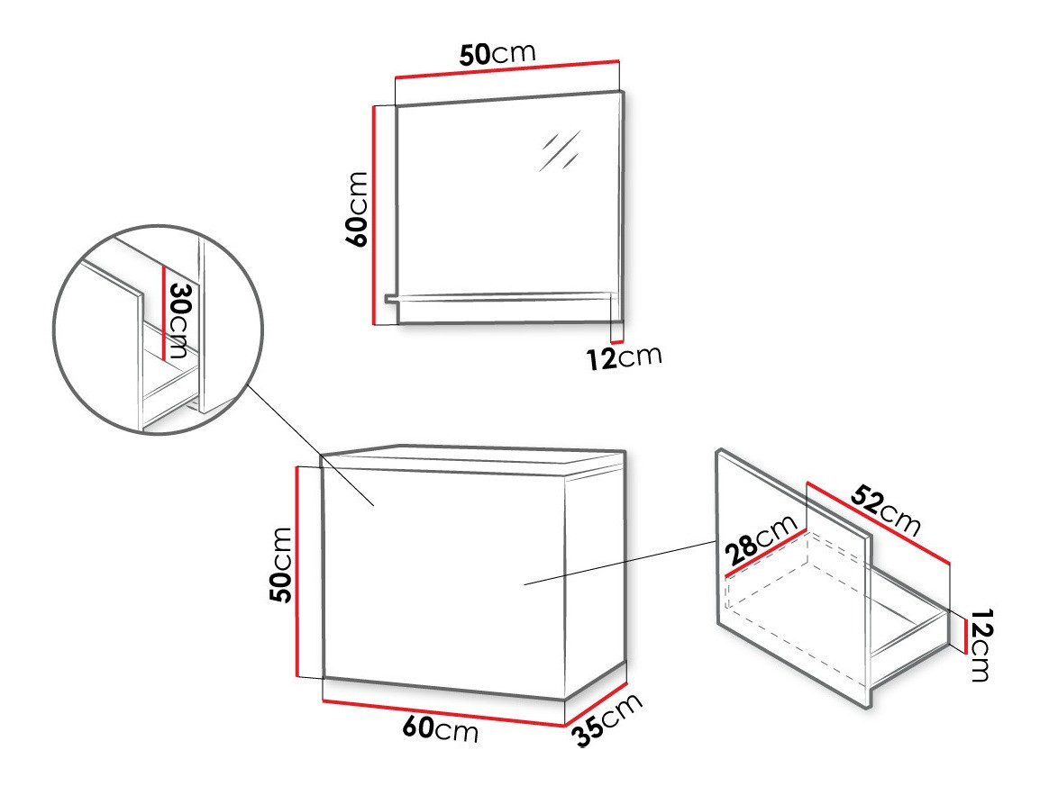 Badkamerset Comfivo Delphinus (Wit)