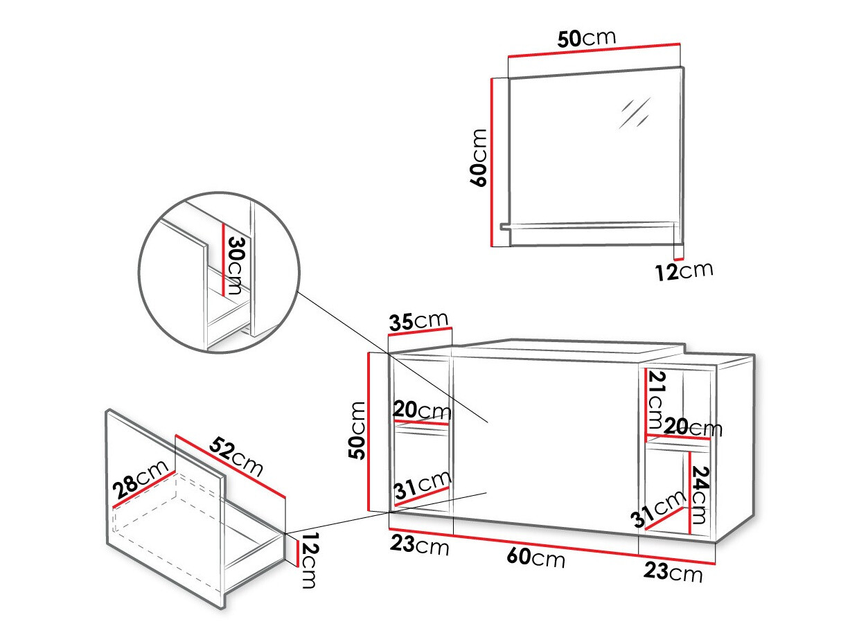 Badkamerset Comfivo Delphinus IX (Wit)