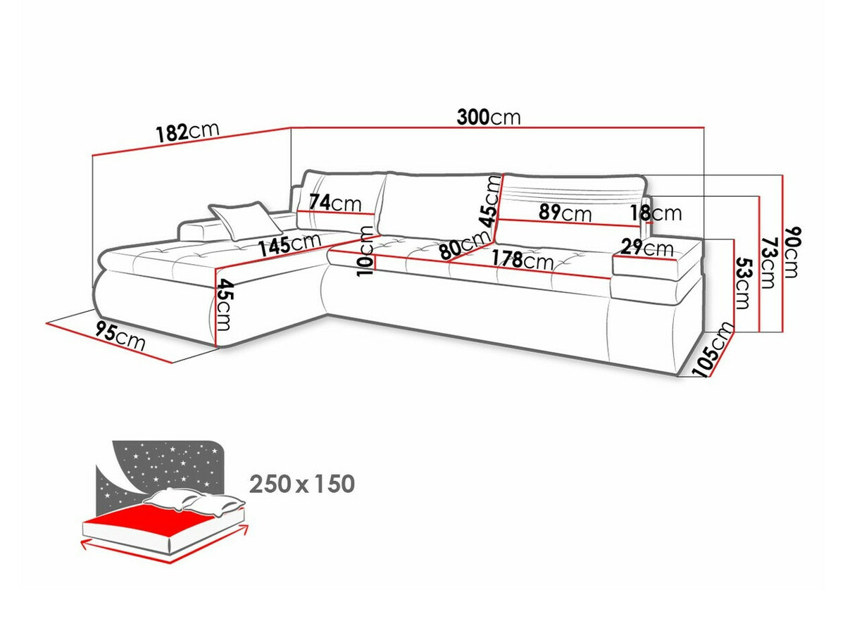 Hoekbank Temple 100 (Soft 017 + Lux 06)