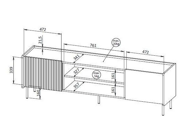 TV-meubel Tivsali 122