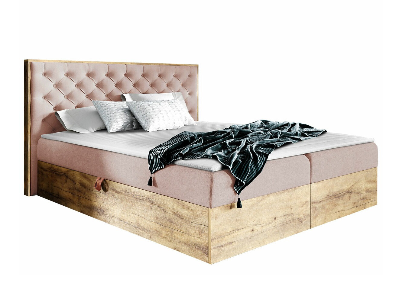 Boxspring Navis I (Wotan eik + Faro 14)