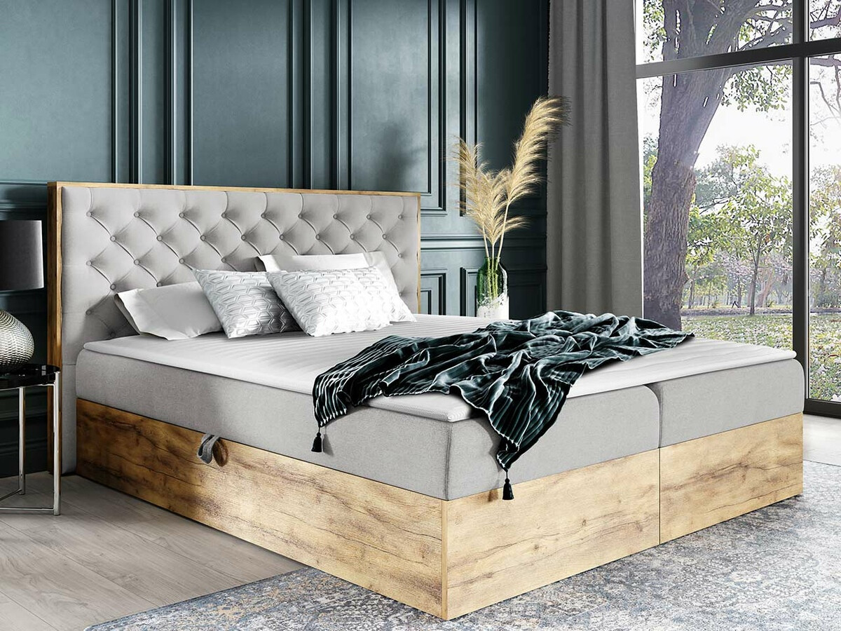 Boxspring Navis I (Wotan eik + Faro 16)