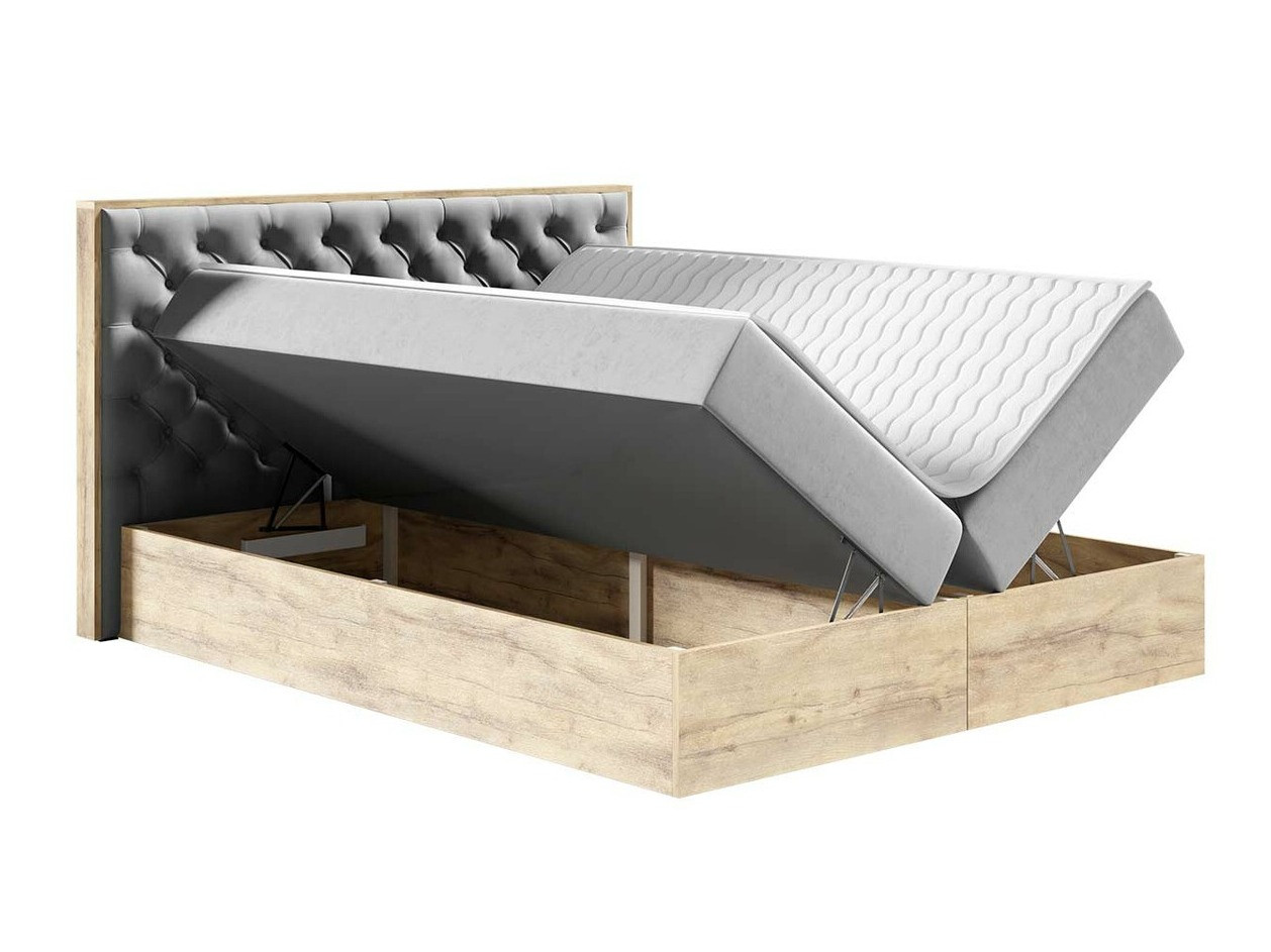 Boxspring Navis I (Wotan eik + Faro 16)