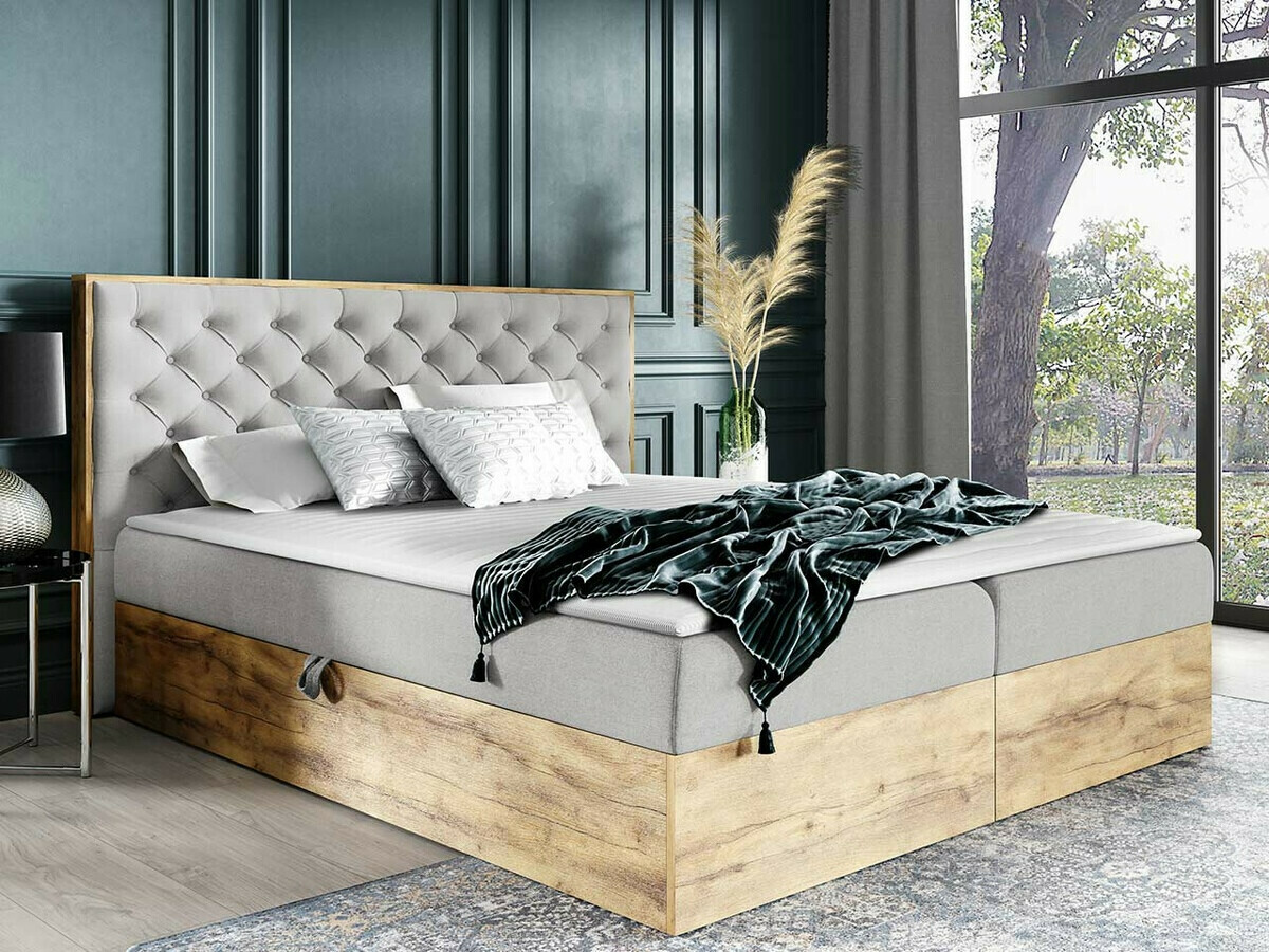 Boxspring Navis I (Wotan eik + Faro 16)