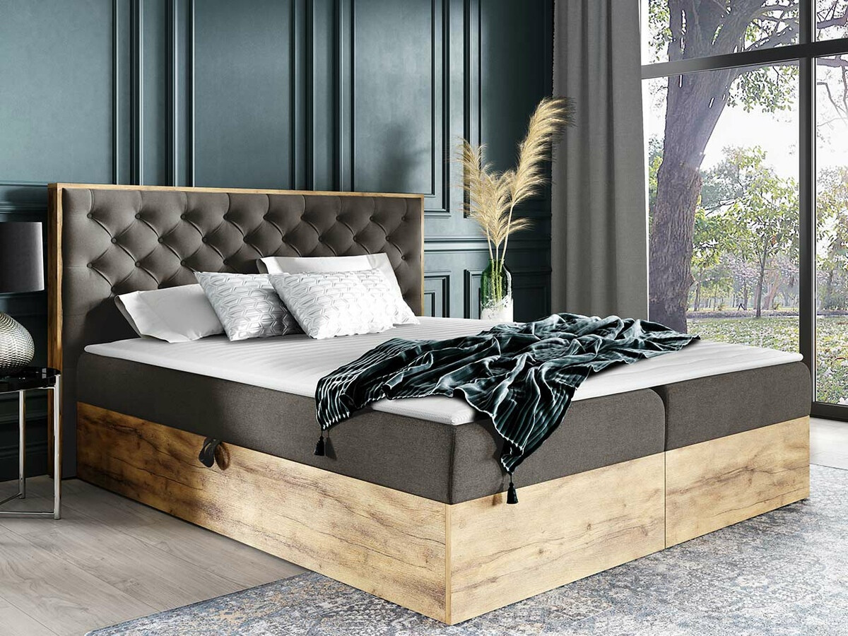 Boxspring Navis I (Wotan eik + Faro 5)