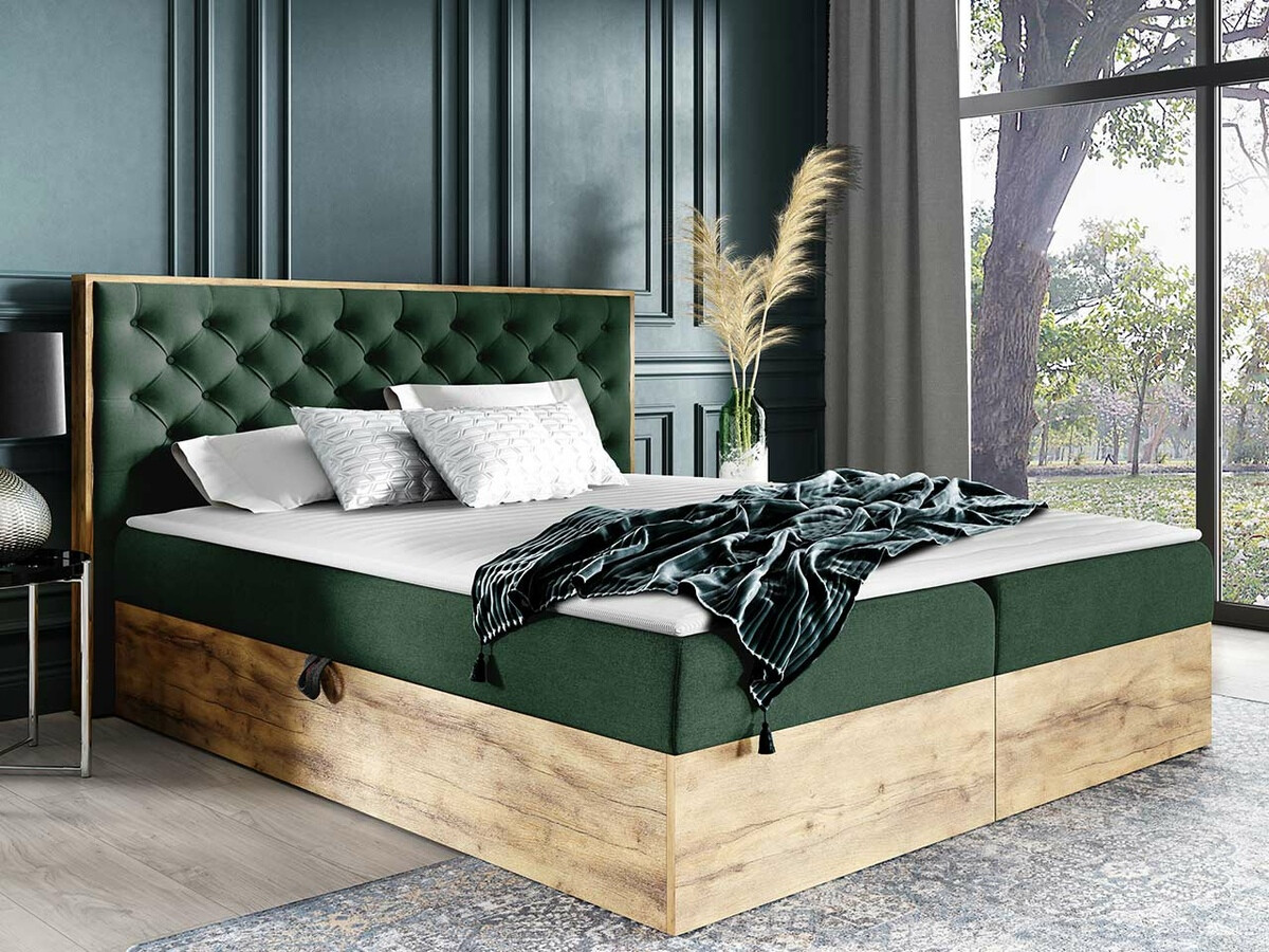 Boxspring Navis I (Wotan eik + Faro 7)