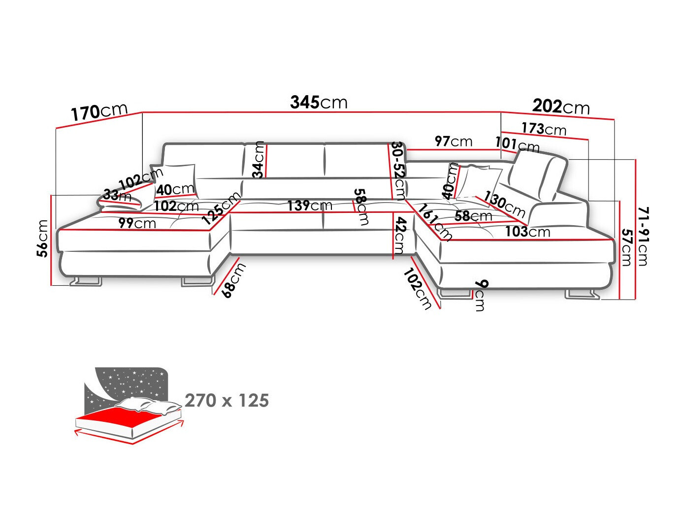 Hoekbank Comfivo 138 (Poso 05)