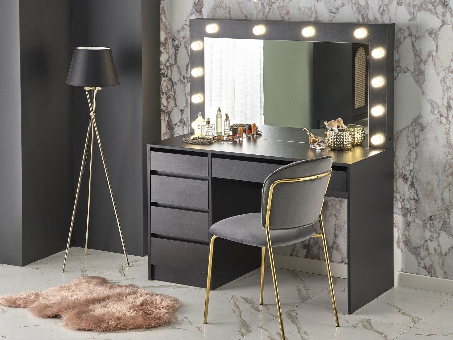 Kaptafel Houston Gaudium I (Zwart)