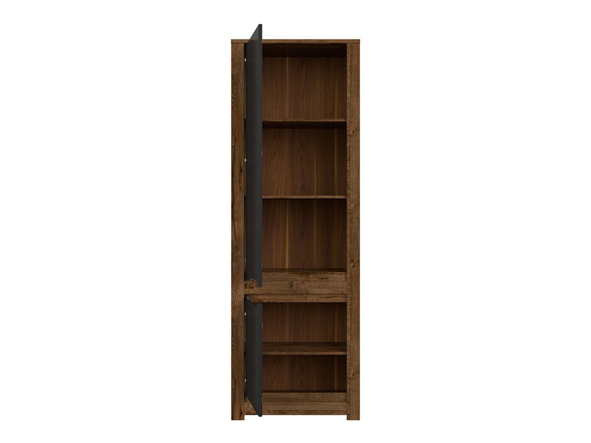 Boekenkast Ophevaru 106 (Matzwart + April eiken)