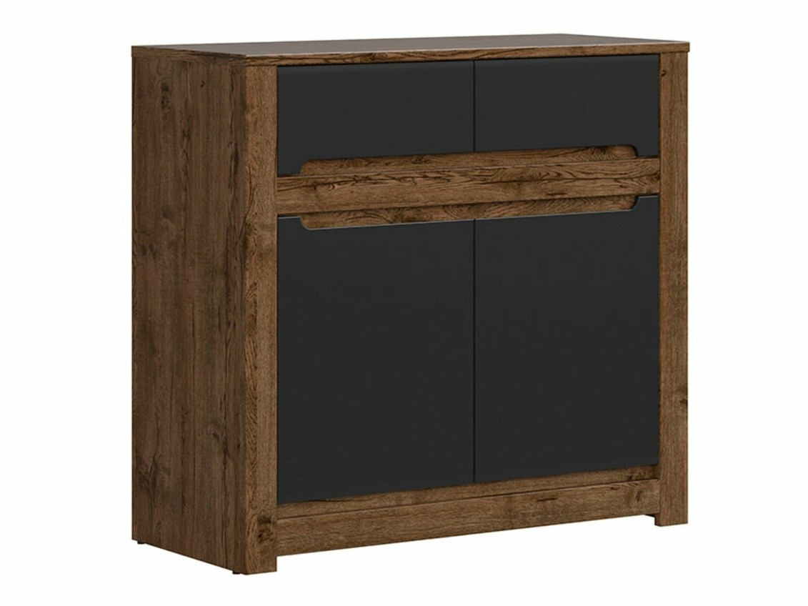 Ladekast Ophevaru 100 (Matzwart + April eiken)