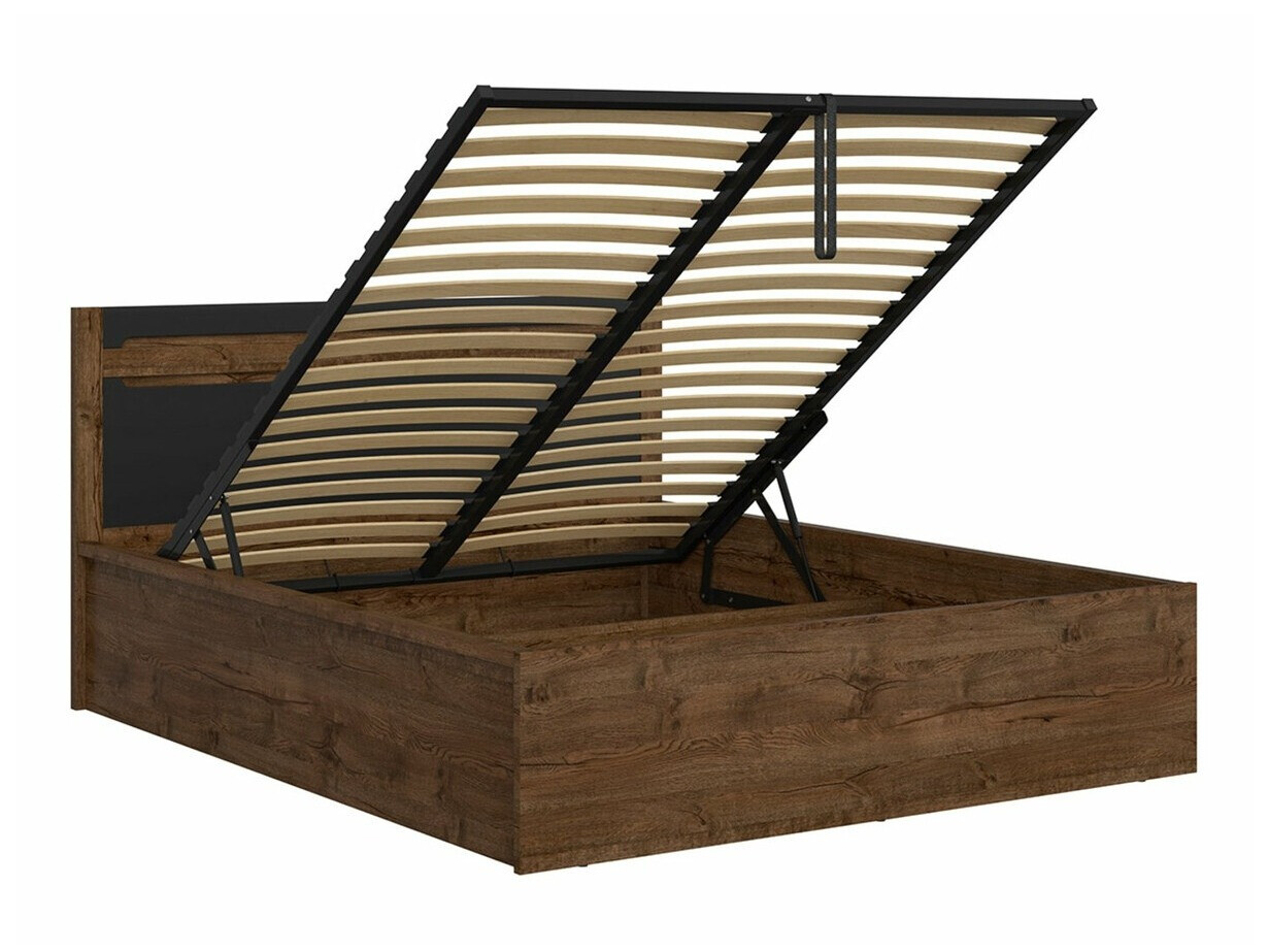 Bed Ophevaru 116 (Matzwart + April eiken)